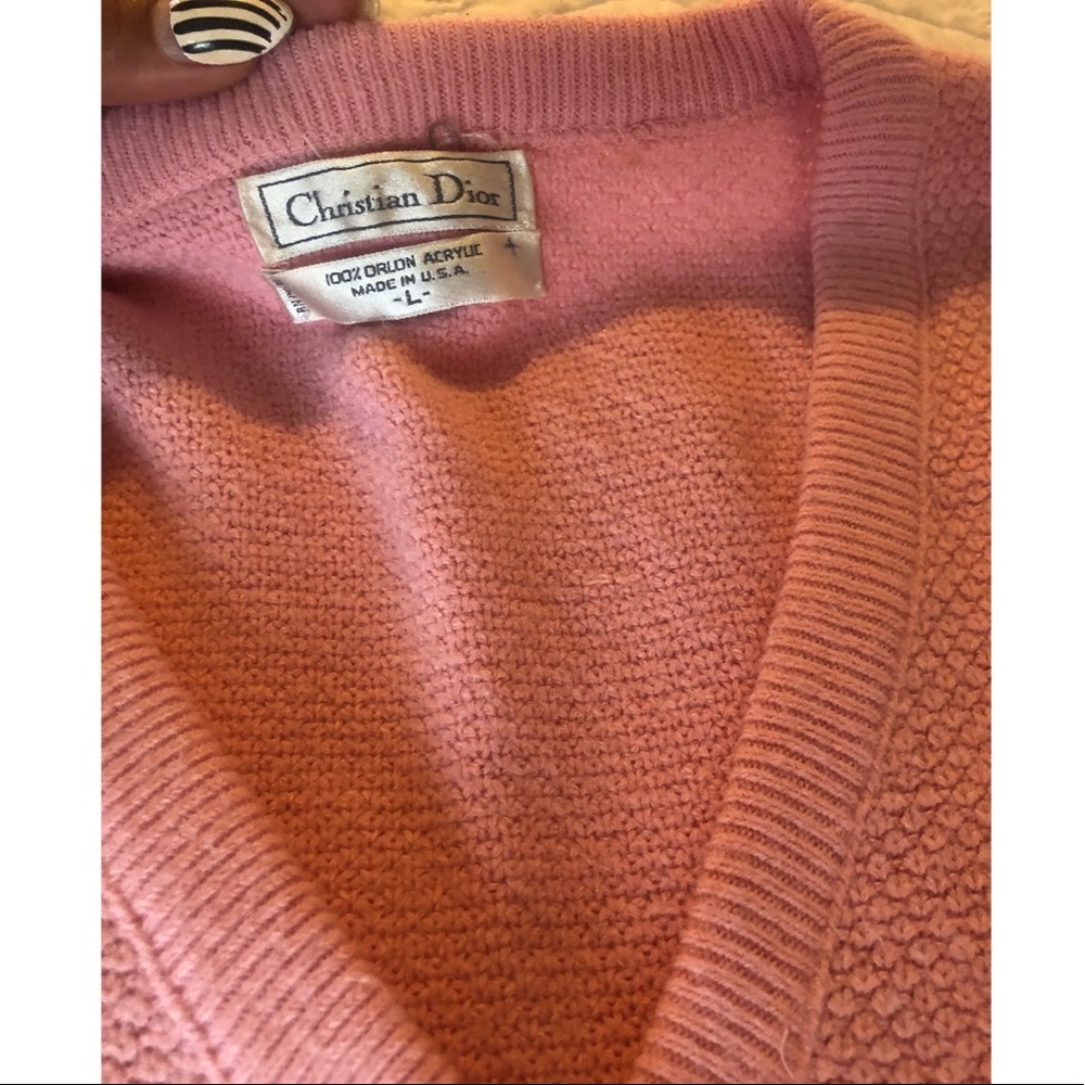 Men’s beautiful deep v-neck Christian Dior sweater